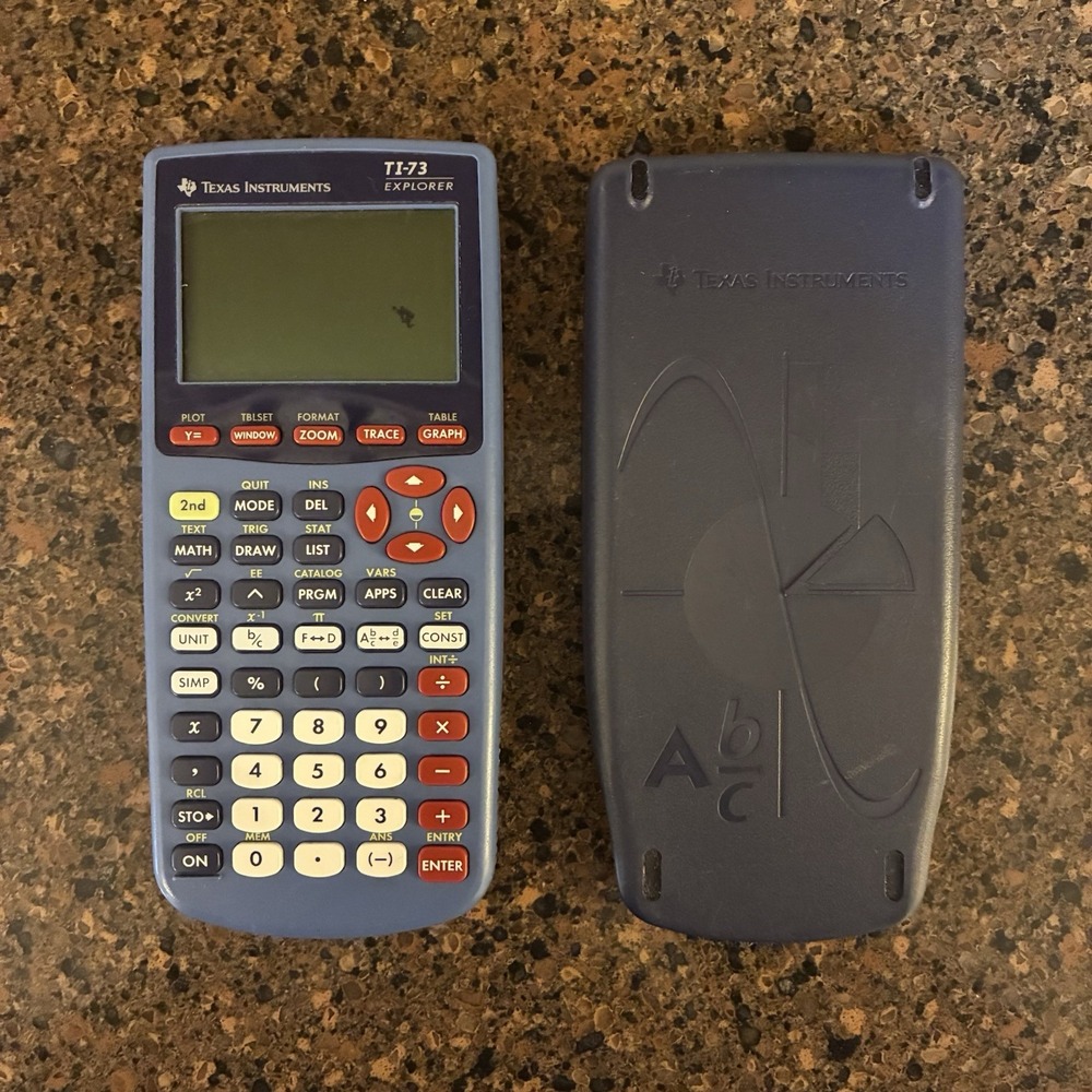 Texas Instruments TI-73 Explorer Graphing Calculator Tested w/ Cover